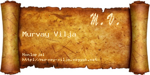 Murvay Vilja névjegykártya
